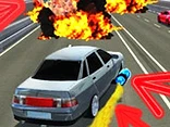 Traffic Racer with Guns on the Car - Play free online game